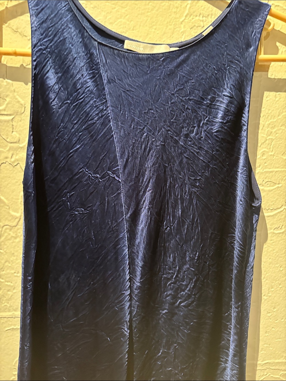 Vince Navy Blue Sleeveless Maxi Dress - Picture 2 of 5